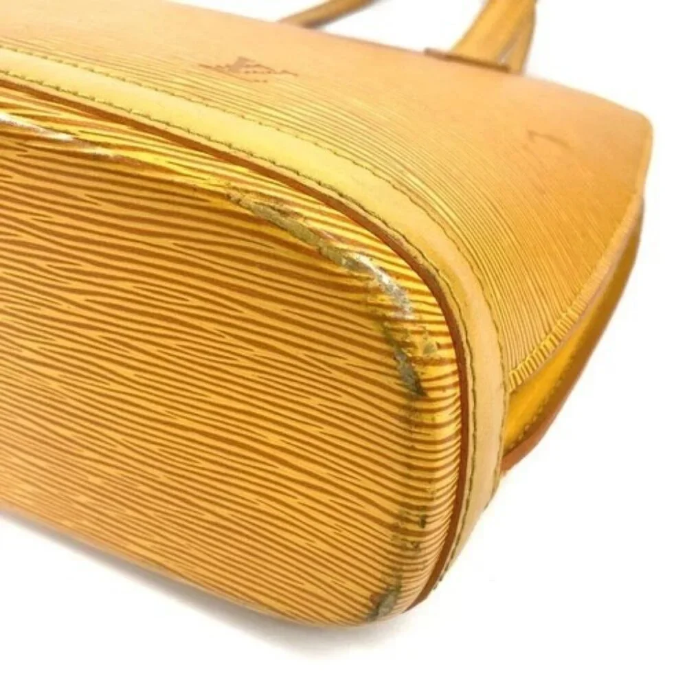 LOUIS VUITTON M52289 Epi Lussac Shoulder Bag Tote Bag Epi Leather Tassiri Yellow